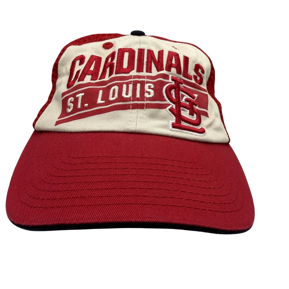 St Louis Cardinals Hat Cap Snap Back One Size Mens Red MLB Baseball Fan Favorite